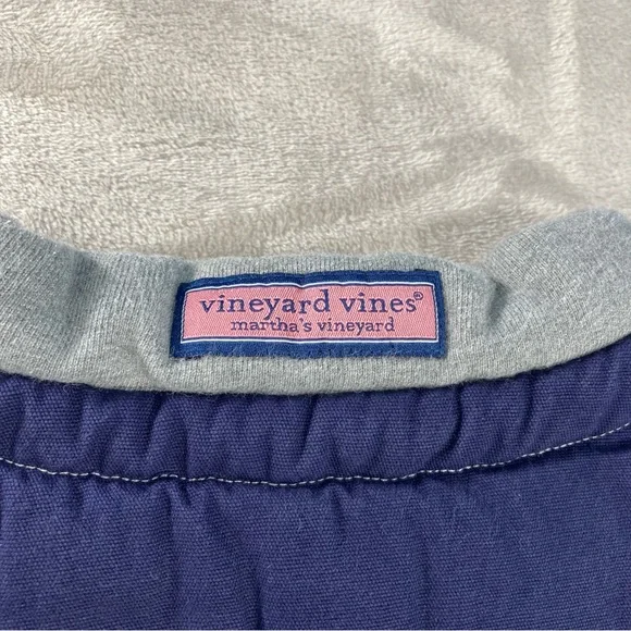 Vineyard Vines Sweater Men's Sz 2XL Gray Pullover Quarter Zip - Picture 6 of 11